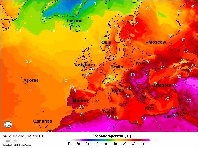 Жара до +40 и ливни: синоптик показала карту погоды в Украине на выходных